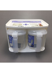 Kệ nhựa đựng hộp gia vị Inomata 2 màu - Hàng nội địa Nhật Bản