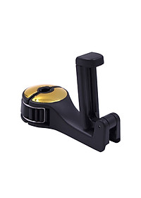 Giá móc treo đa năng kiêm kẹp đỡ điện thoại cài sau ghế ô tô, xe hơi mẫu mới với chốt cài kim loại chắc chắn.