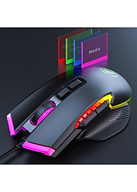Chuột Led RGB gaming T70 7200dpi công thái học chống mỏi cổ tay Cho máy tính laptop hàng nhập khẩu
