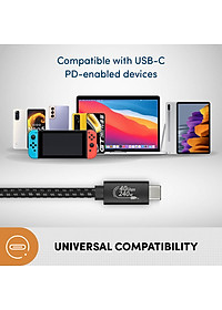 Dây sạc type-C to C PROLiNK GCC_240G3 dài 2m, sạc siêu tốc 240W chuẩn PD 3.1, truyền dữ liệu 40Gbps, xuất hình ảnh 8K Ultra HD - Hàng chính hãng