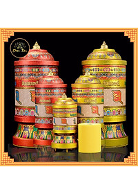 Kinh luân điện -Bánh xe cầu nguyện cắm điện, có kinh bên trong.