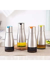 Chai rót nước mắm thủy tinh bọc inox 320ml VANDO phụ kiện nhà bếp