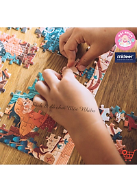 Bộ Xếp Hình Nâng Cao Mideer Advanced Puzzle - Level 8 (Magic Book and Fairy Tales) Dành Cho Bé Gái Từ 6 Tuổi