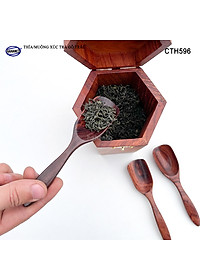 Muỗng Thìa Xúc Trà Gỗ Trắc Cao Cấp Dụng Cụ Trang Trí - CTH596
