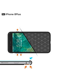 Ốp lưng chống sốc Likgus cho iPhone 7 Plus / 8 Plus (chuẩn quân đội, chống va đập, chống vân tay) - Hàng chính hãng