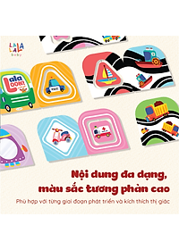 Sách âm thanh Lalalook đồ chơi kích thích thị giác não bộ phát triển cho bé sơ sinh Lalala baby