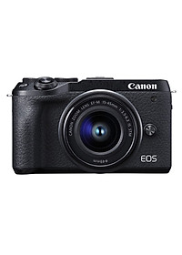 Máy Ảnh Canon EOS M6 Mark II Kit 15-45mm IS STM (Tặng Thẻ 16GB) – Hàng Chính Hãng