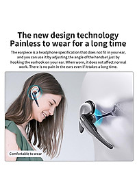 Bluetooth Mới Kinh Doanh Tai Nghe Tai Nghe Nhét Tai Không Dây Đơn Tay Nghe Dành Cho Lái Xe HD Gọi Tai Nghe Micro Kinh Doanh Tai Nghe