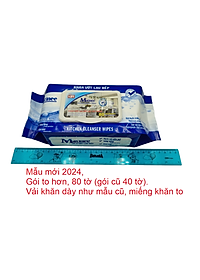 Thùng 5 Gói Khăn Ứớt Lau Bếp Matinee gói mới 80 tờ khăn to và dày giá không đổi