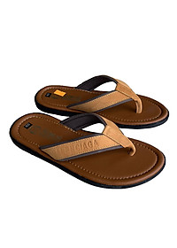 Dép xỏ ngón nam da bò  Trường Hải có 2 màu đen,vàng  thời trang trẻ trung XN125Đ