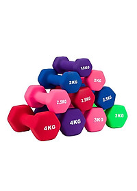 Tạ Tay Nam Nữ 1KG,2KG.3KG,4KG,5KG,6KG,7KG,8KG Bọc Cao Su Trơn Lõi Gang Cao Cấp(SẢN PHẨM LÀ 1 CÁI TƯƠNG ỨNG VỚI KG)