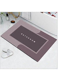 Thảm Lau Chân Silicon Siêu Mềm Siêu Dày, Siêu Thấm Nước Chất Liệu Cao Su Chống Trượt