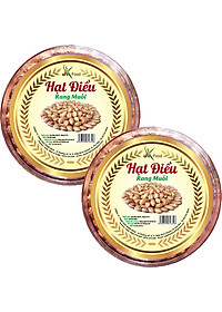 HẠT ĐIỀU VỎ LỤA RANG MUỐI XẾP HPA CAO CẤP THƯƠNG HIỆU SK FOOD - 1KG 2 HỘP