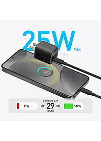 Cốc sạc Anker Zolo 1Type-C 25W PIQ 3.0 A2656 - Hàng chính hãng