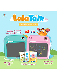 Máy Đọc Thẻ Song Ngữ Lalatalk Kết Hợp Bảng Viết Tự Xóa Thông Minh Lalala Baby