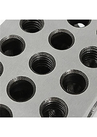 Đôi 1-2-3 Khối Bộ 0.0001  Độ Chính Xác Phù Hợp Với Cối Xay Kiểu Machin 23 Lỗ Thép Không Gỉ