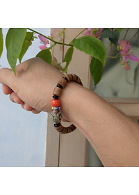 Vòng đeo tay gỗ Tây Tạng cho Nam và Nữ - T0214