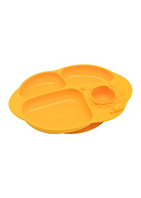 Đĩa ăn dặm silicon chia ngăn có đế hút chân không chống đổ Yummy Marcus & Marcus, cho bé từ 18 tháng