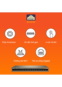 Bộ chia mạng 16 cổng tốc độ 1000Mbps Switch TEG1016M Tenda hàng chính hãng
