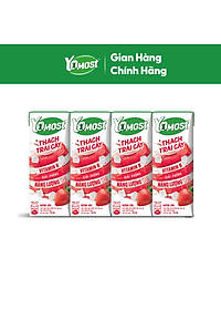 Thùng 48 Hộp Yomost Thạch Trái Cây Hương Dâu (48x180ml)