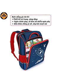 Balo Học Sinh Chống Gù Lưng Cao Cấp Cho Bé Tiểu Học, Xbags Universe XB3102, Nhiều Ngăn Tiện Dụng, Chống Thấm Nước, Màu Đỏ Cá Tính!
