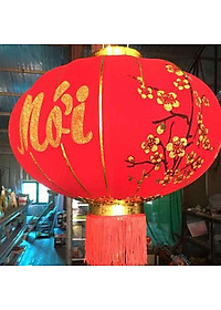  Đèn Lồng Vải Nhung Treo Tết Lễ Hội Size 60cm 80cm 100cm