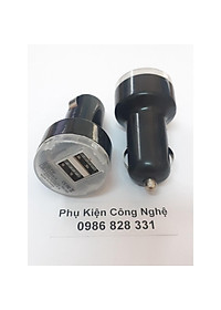 Cóc sạc điện thoại 2 cổng USB 5V 2.1A / 1A cho xe ô tô