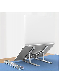 Giá Đỡ Laptop Bằng Hợp Kim Nhôm Chắc Chắn Hỗ Trợ Tản Nhiệt, Có Thể Gấp Gọn, Chỉnh Độ Cao Theo Nhu Cầu Sử Dụng GD02 Hàng Chính Hãng