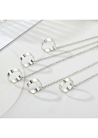 Chuỗi disco kết hợp nhẫn punk sáng tạo vòng mở liền ngón phong cách Âu Mỹ