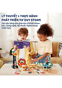 Đồ chơi lắp ráp mô hình lắp ghép robot vũ trụ, Đồ chơi khoa học Stem cho bé 5,6,7,8,9,10 tuổi Mideer stembox