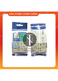 Nhãn In Cho Brother Tz2-731 - Đen nền xanh lá 12mm x 8m - Hàng nhập khẩu