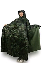 Áo đi mưa người lớn cánh dơi ( xẻ tà ), vải dù, dày chống thấm ,màu rằn ri phong cách ,hiện đại ,mạnh mẽ ,cho cả nam và nữ 