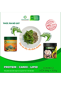Thức ăn bò sát Rồng Úc GREENABC - Bearded Dragon – Hàm lượng protein 44.9% giúp tăng trưởng nhanh, lên màu đẹp, phát triển toàn diện – Hộp 68g