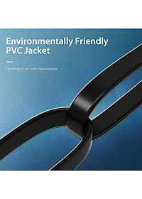 Dây cáp mạng dẹt Ethernet/RJ45/LAN Vention Cat 8 FTP đúc sẵn 2 đầu, dài 1m đến 5m - Hàng chính hãng