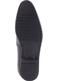 Giày Tây Nam Đan Viền Huy Hoàng HT7708 - Đen