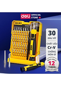 Bộ Tua Vít Sửa Chữa Đa Chức Năng Deli - 30 Đầu Vít Cao Cấp - Chất Liệu Siêu Bền, Thiết Kế Gọn Nhẹ Tinh Tế