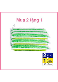 Miếng rửa chén đa năng sợi tre MyJae, miếng rửa chén chống xước 2 mặt, siêu bền đánh bay dầu bẩn