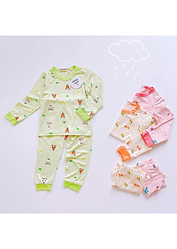 Bộ dài bé trai bé gái đồ ngủ mặc nhà trẻ em nhiều họa tiết thun lạnh MamLa