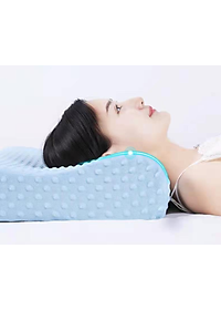 Gối cao su chống đau cột sống - Gối cao su dành cho người hay ngủ ngáy mỏi cổ vai gáy – Hàng chính hãng