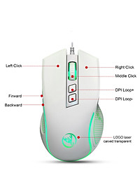 Chuột LED RGB 3600 DPI Gaming Mouse HXSJ X100 - hàng nhập khẩu