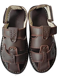 Sandal Nam Bít Mũi BIGGBEN Da Bò Thật SD45