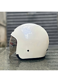Mũ Bảo Hiểm 3/4 Đầu Royal M139 - Trắng Bóng