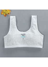 Bộ 5 áo lót học sinh nữ vải cotton dây to bản đệm vải cố định không gọng không lộ thích hợp bé gái cấp 1, cấp 2 - ao lot hoc sinh nu