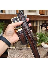 Thắt Lưng Cá Sấu [DÂY LIỀN NGUYÊN CON ĐAN VIỀN THỦ CÔNG RẤT ĐẸP VÀ BỀN]