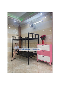 Giường sắt tầng trụ vuông - kích thước 0.8mx0.8m - hình chụp thật - Nội Thất Bảo An