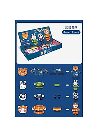 BỘ XẾP HÌNH THAY QUẦN ÁO GIA ĐÌNH NHÀ THỎ - GẤU - ĐỘNG VẬT