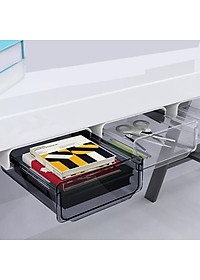 Ngăn Kéo Nhựa Nhỏ Mini, Khay Đựng Bút Gắn, Hộp ngăn kéo Treo Dưới Bàn Làm Việc Giúp Cất Giữ Gọn Gàng Bàn Làm Việc (Giao Màu Ngẫu Nhiên)