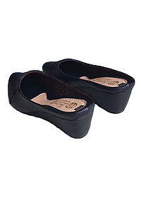 Sục nữ da bò  đế xuồng 5cm  màu đen Trường Hải da mềm mại không bong tróc SN135 CÓ SIZE LỚN