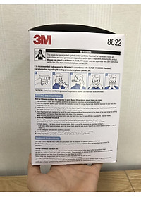 5 Cái  Khẩu Trang 3M 8822 có van, lọc bụi, lọc vi khuẩn, cực tốt