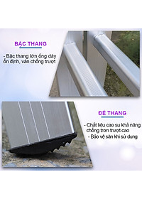 Thang Nhôm Gấp 4 Khúc Nikita NKT-A34 Chân Choãi - Hàng Chính Hãng - Công Nghệ Nhật Bản - Tiêu Chuẩn Châu Âu - 